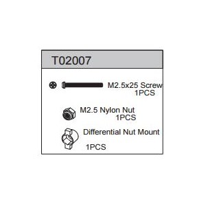 Differential Nut Mount Set 2WD buggy TEAMC